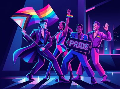Animated pride image