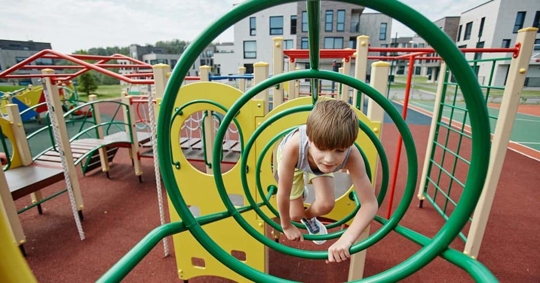 boy on playground