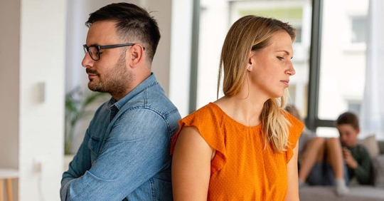 a man and woman having misunderstanding