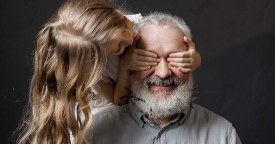 grandfather and granddaughter