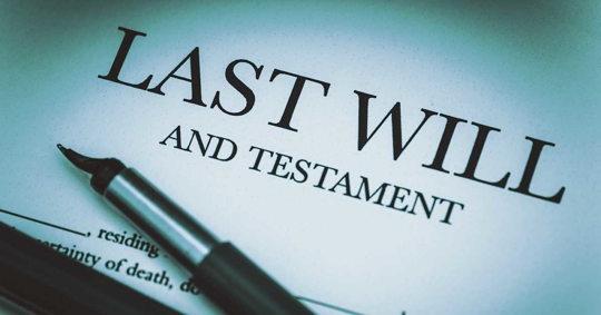 Last will and testament paper